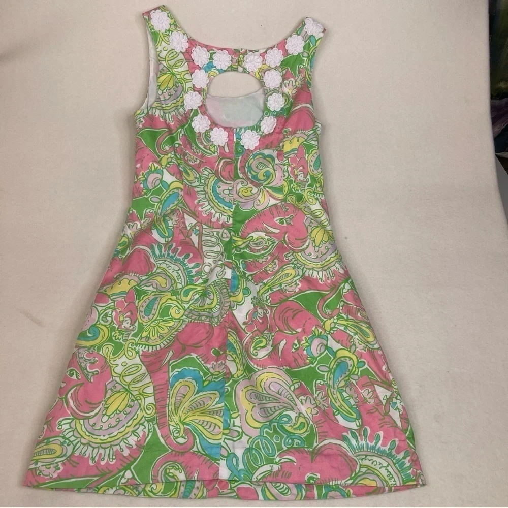Lilly Pulitzer Nina Shift Dress Chin Chin Size 4 SIRENS - Picture 6 of 13